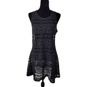 ✅ West Loop Woman’s Black Sleeveless Swim Cover Up Dress Size S/M